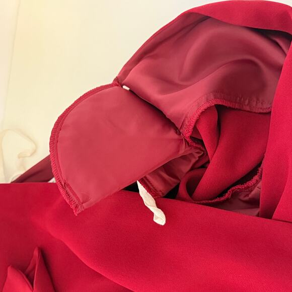 Vintage Dress Barn Drape‎ Midi Faux Wrap Dress Sz 8 Executive Old Money Evening - Picture 10 of 12